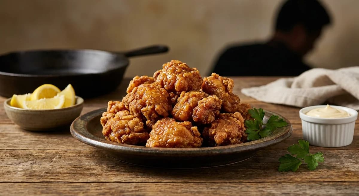Crispy Garlic Ginger Chicken Karaage Recipe