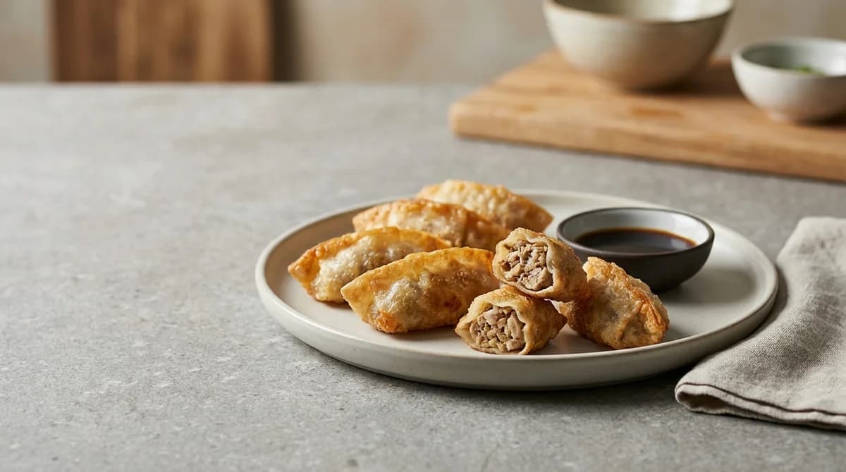 Crispy Golden Pork Rice Paper Dumplings