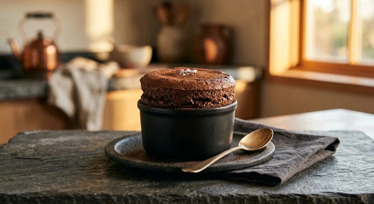 Decadent Dark Chocolate Souffle Recipe