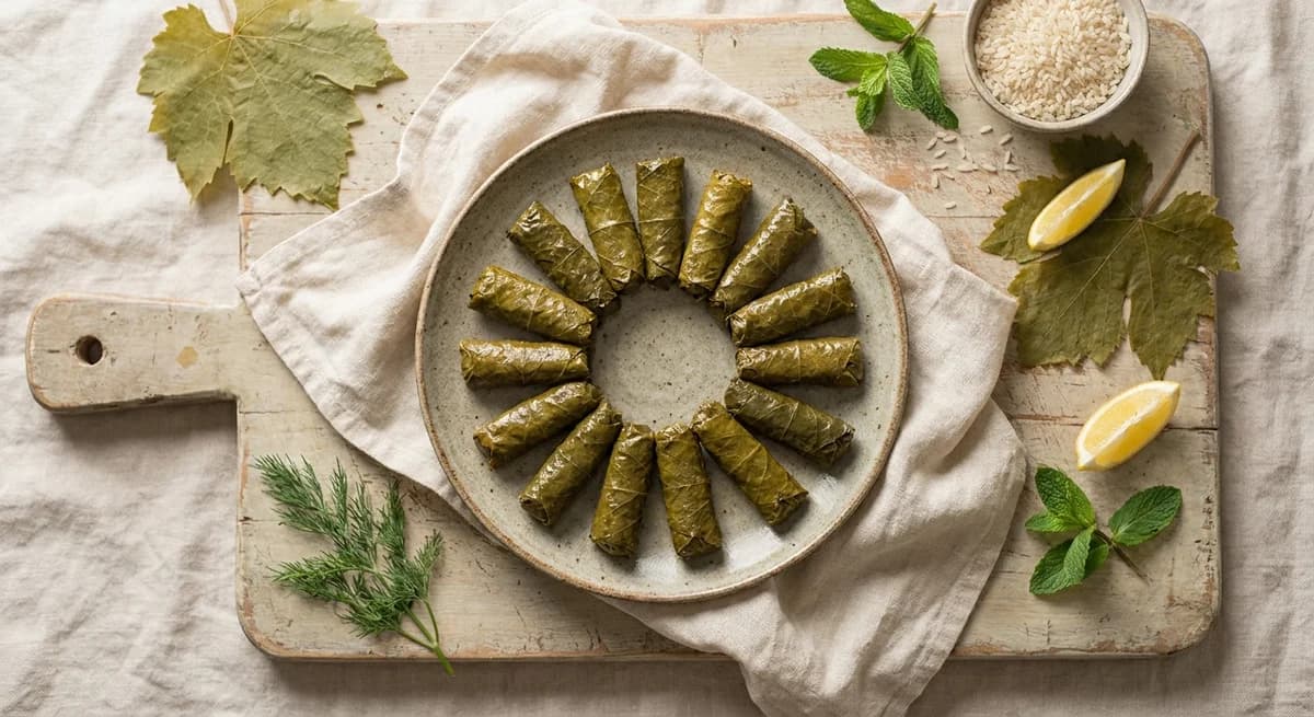 Easy Lamb Dolma Japrak Stuffed Vine Leaves