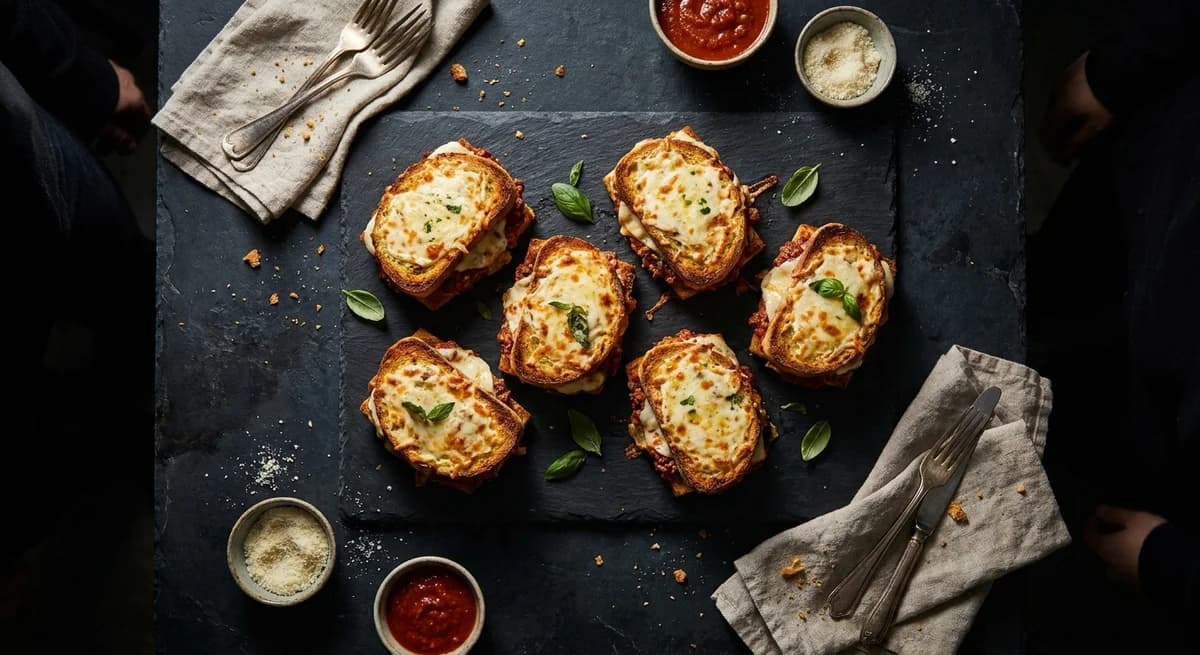 Garlic Bread Lasagna Sandwiches Recipe