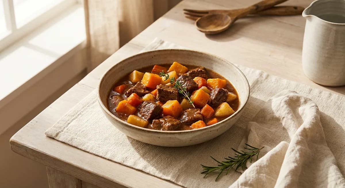 Quick 30-Minute Beef Pumpkin Stew Recipe