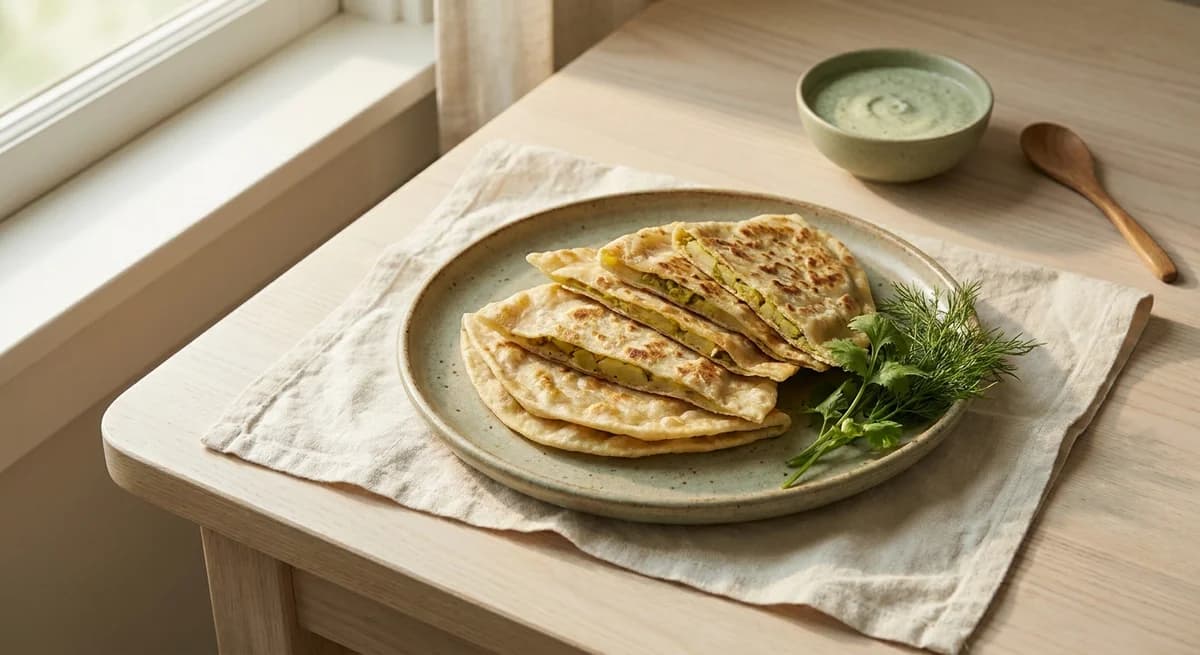 Quick 30-Minute Bolani with Potato Filling Recipe