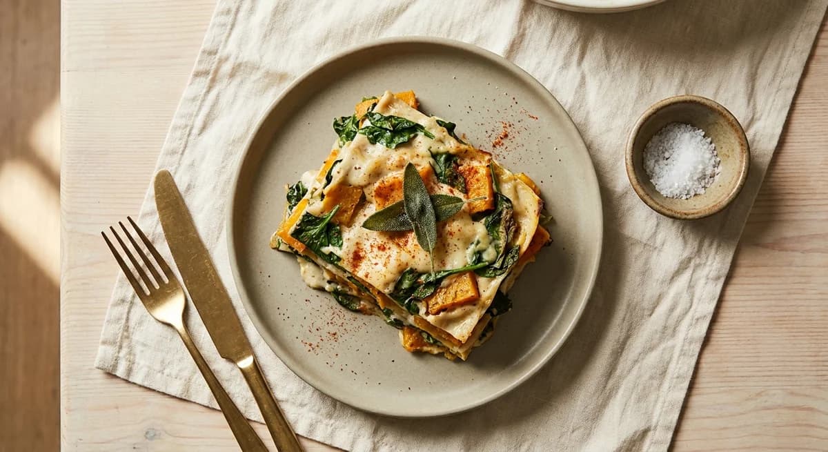 Rustic Butternut Squash Vegan Lasagna Recipe