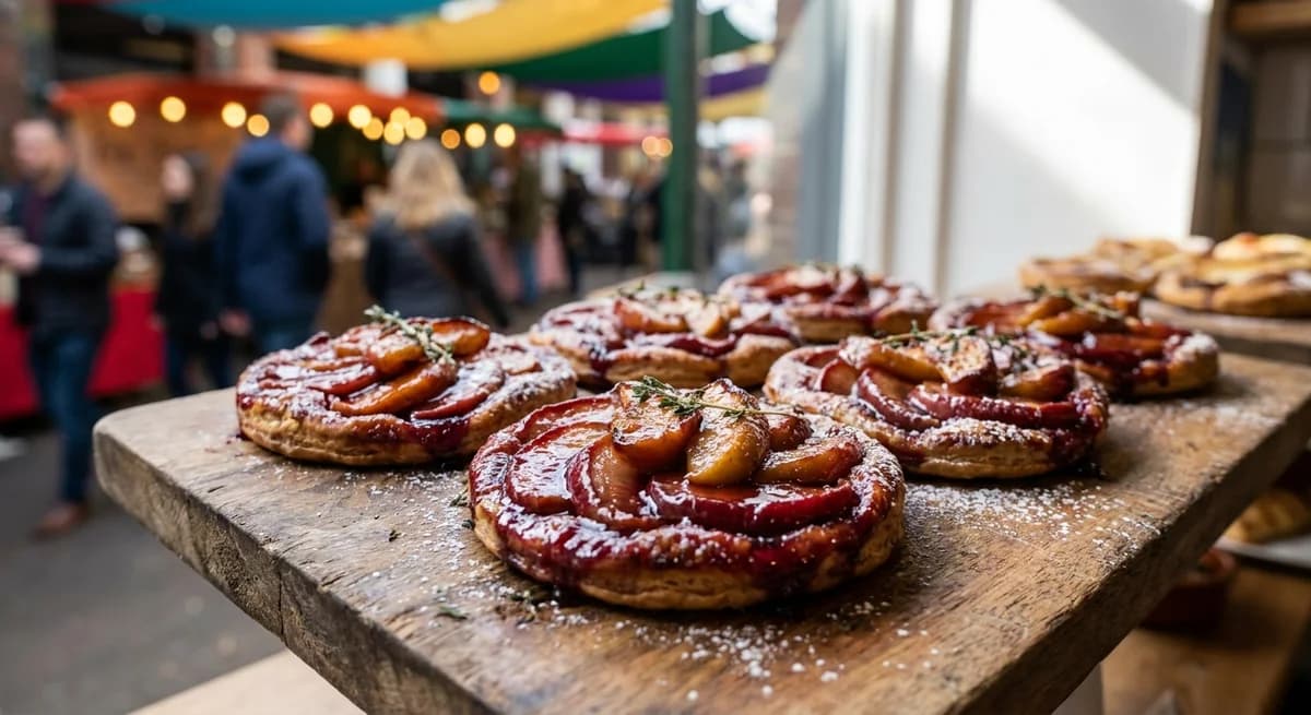 Rustic Chinon Apple Tarts with Red Wine Glaze