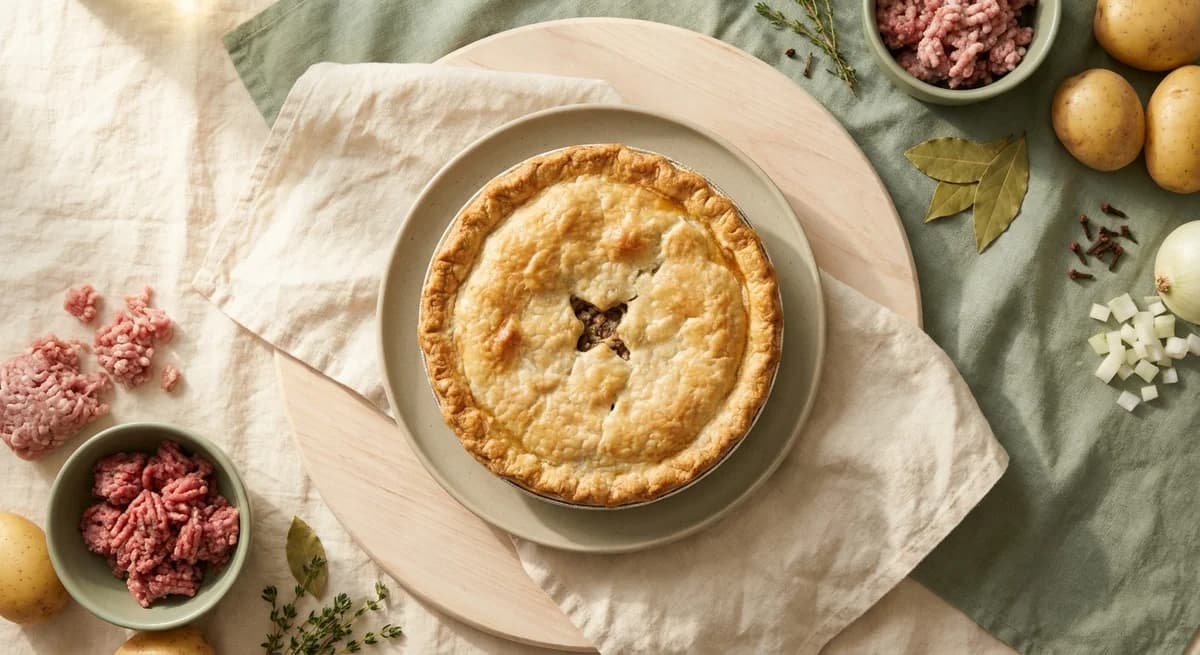 Rustic French Canadian Tourtiere Recipe