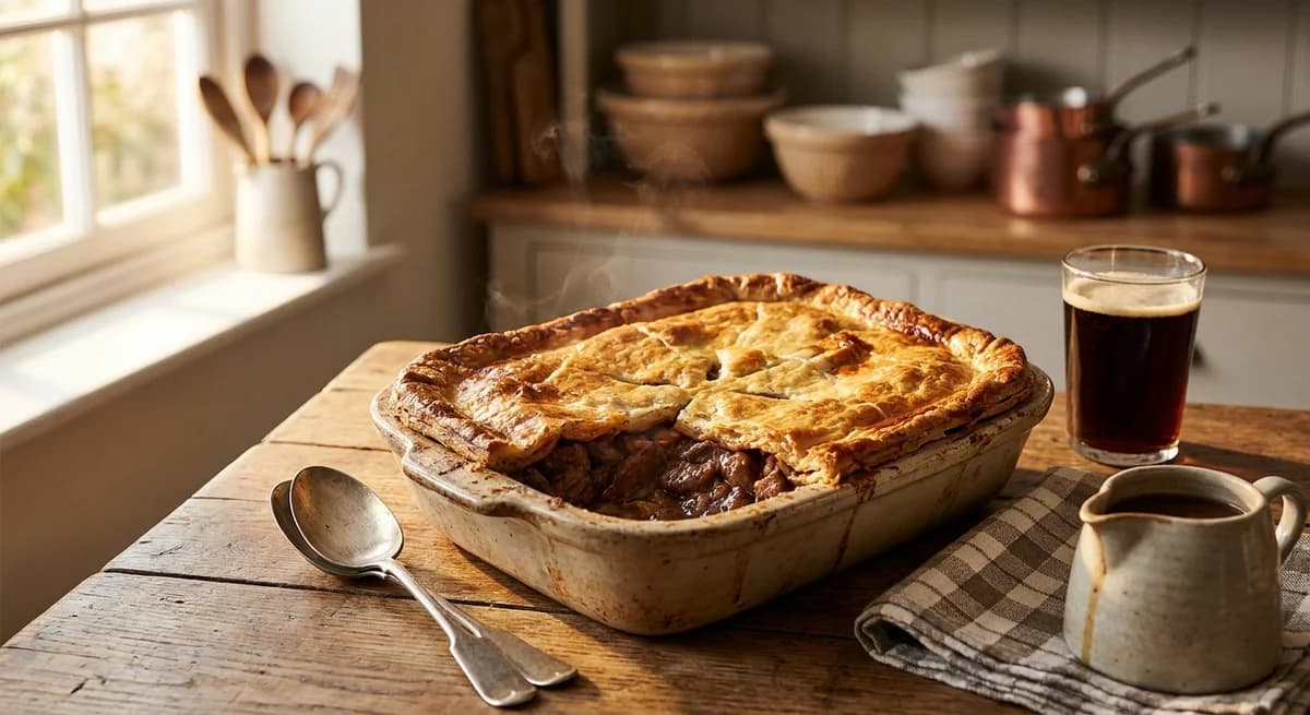 Rustic Homestyle Steak and Kidney Pie Recipe