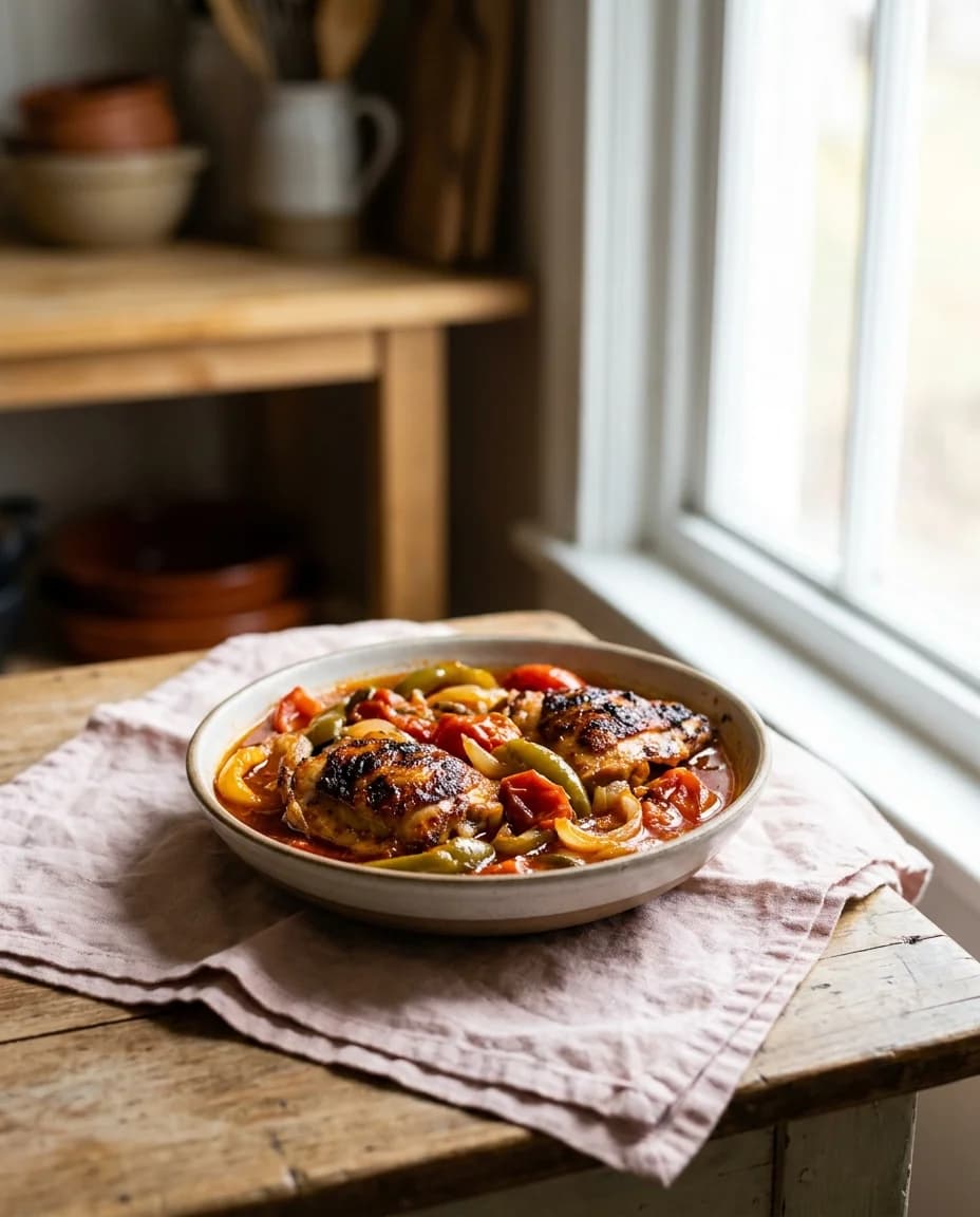 Rustic Smoky Chicken Basquaise Recipe