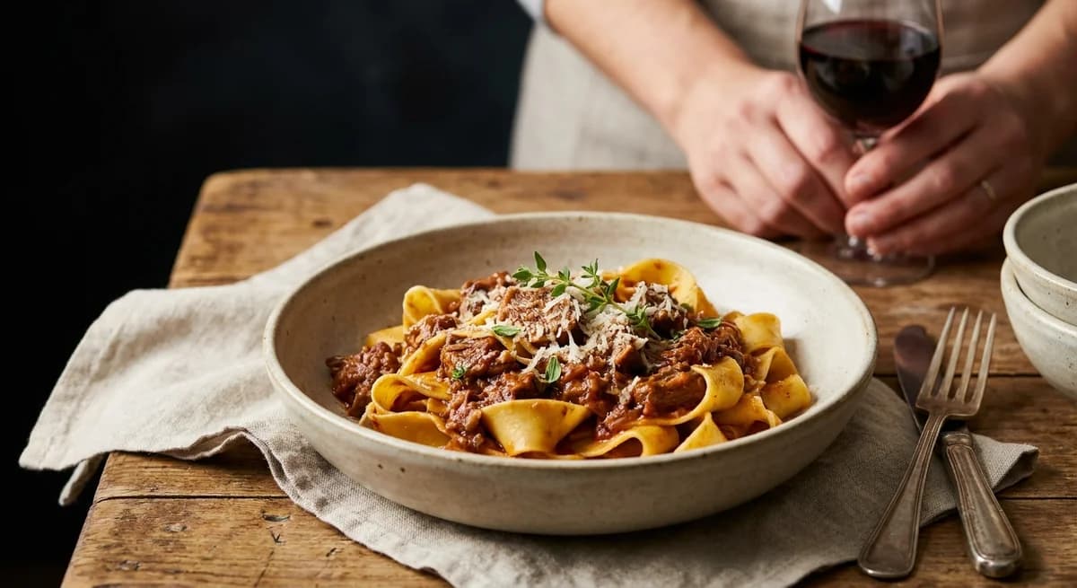 Rustic Venetian Duck Ragu with Pappardelle