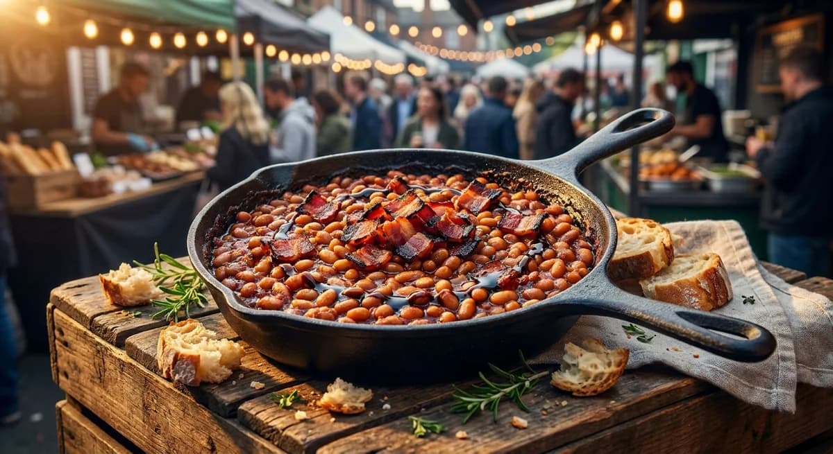 Smoky Bacon Molasses Baked Beans Recipe