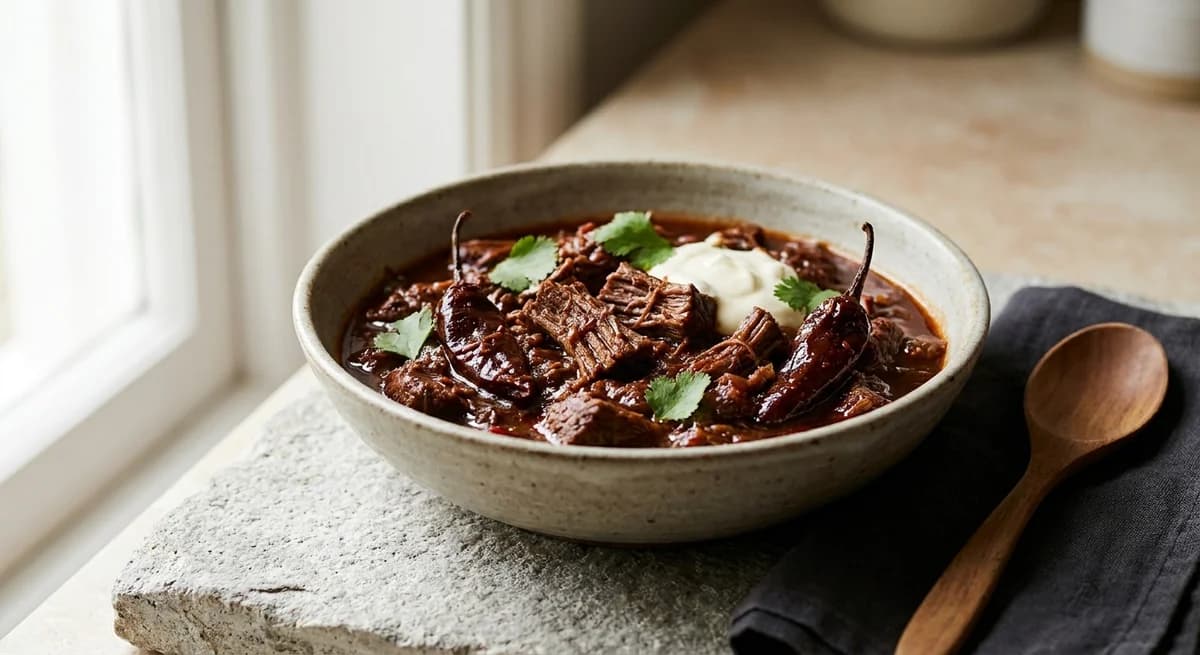 Smoky Chipotle Braised Beef Chilli Recipe