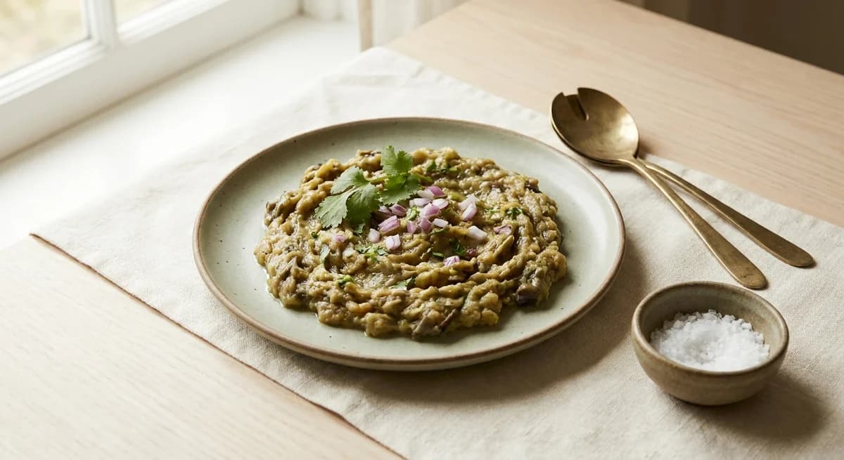 Smoky Oven-Roasted Baingan Bharta Recipe