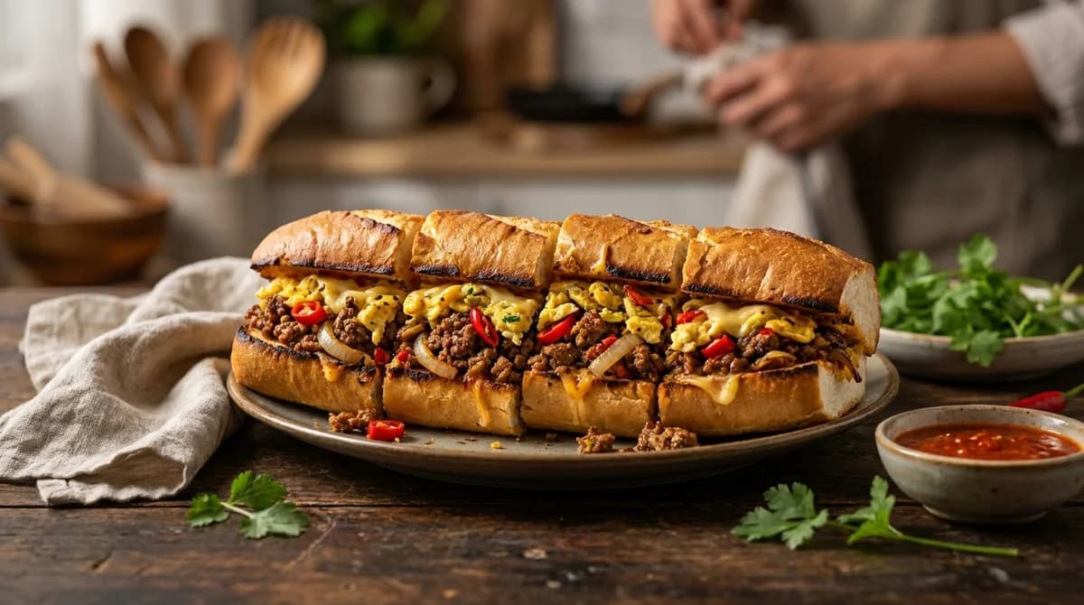 Spicy Beef Roti John Recipe