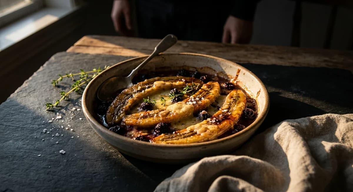 Sweet and Savory Banana den Forno Recipe