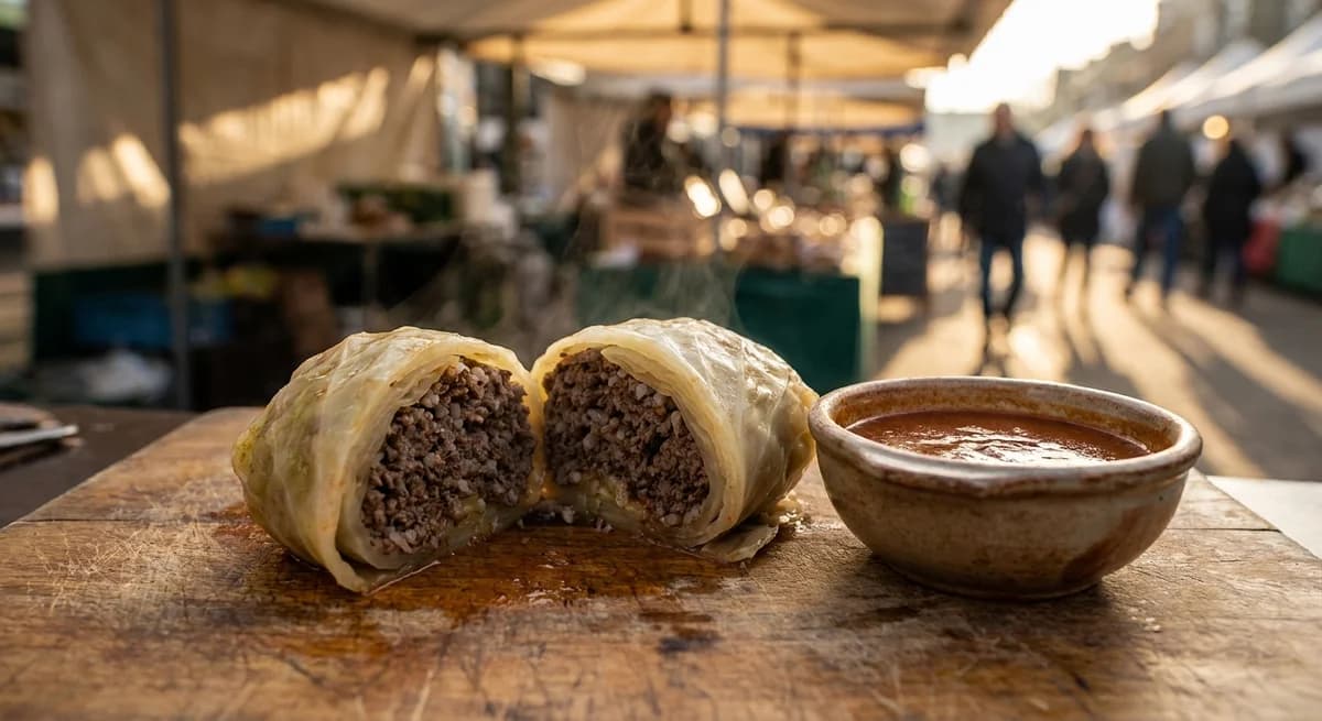 Tender Beef and Rice Braised Stuffed Cabbage Recipe
