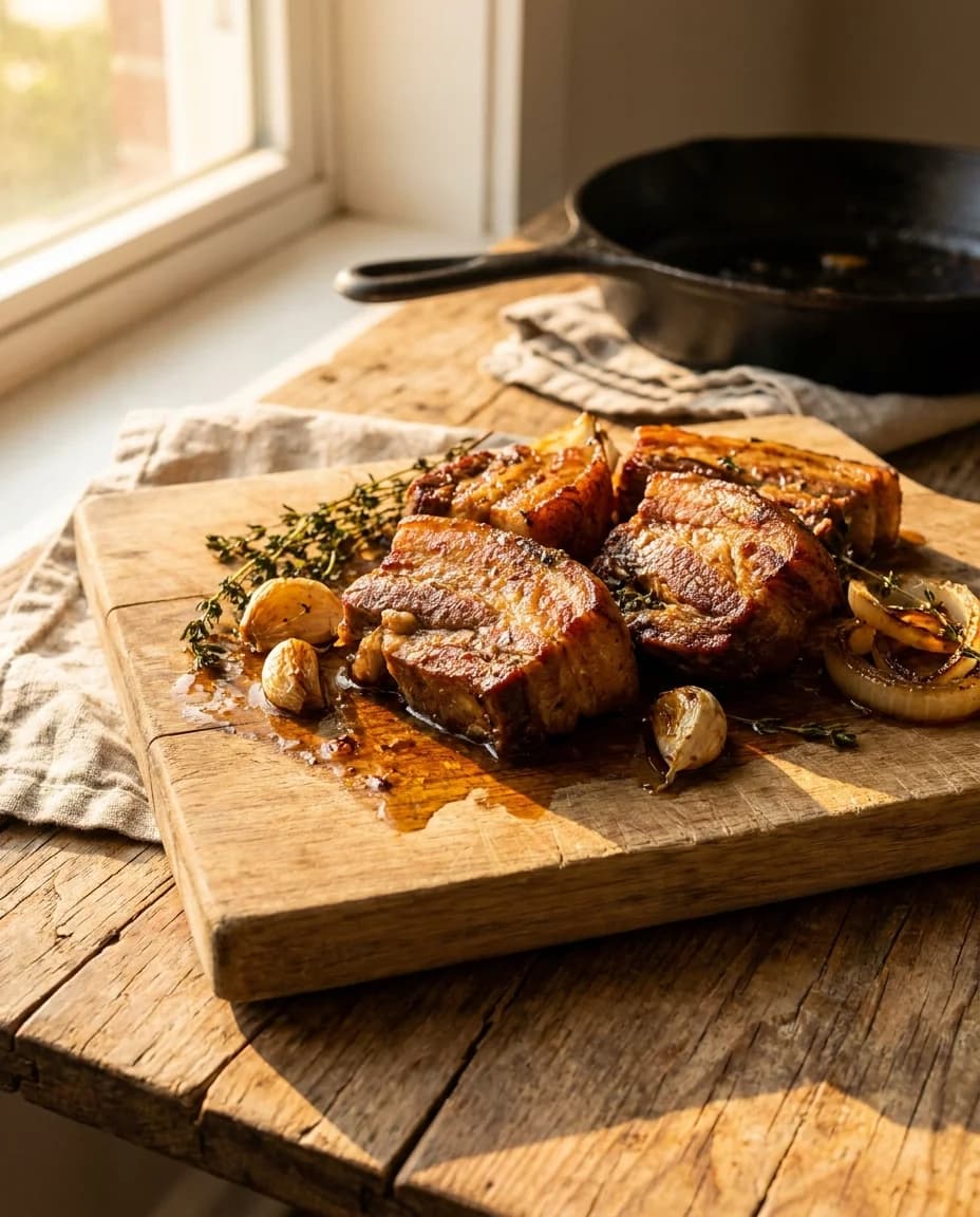 Tender Braised Wadadli Spiced Cubano Pork Belly Recipe