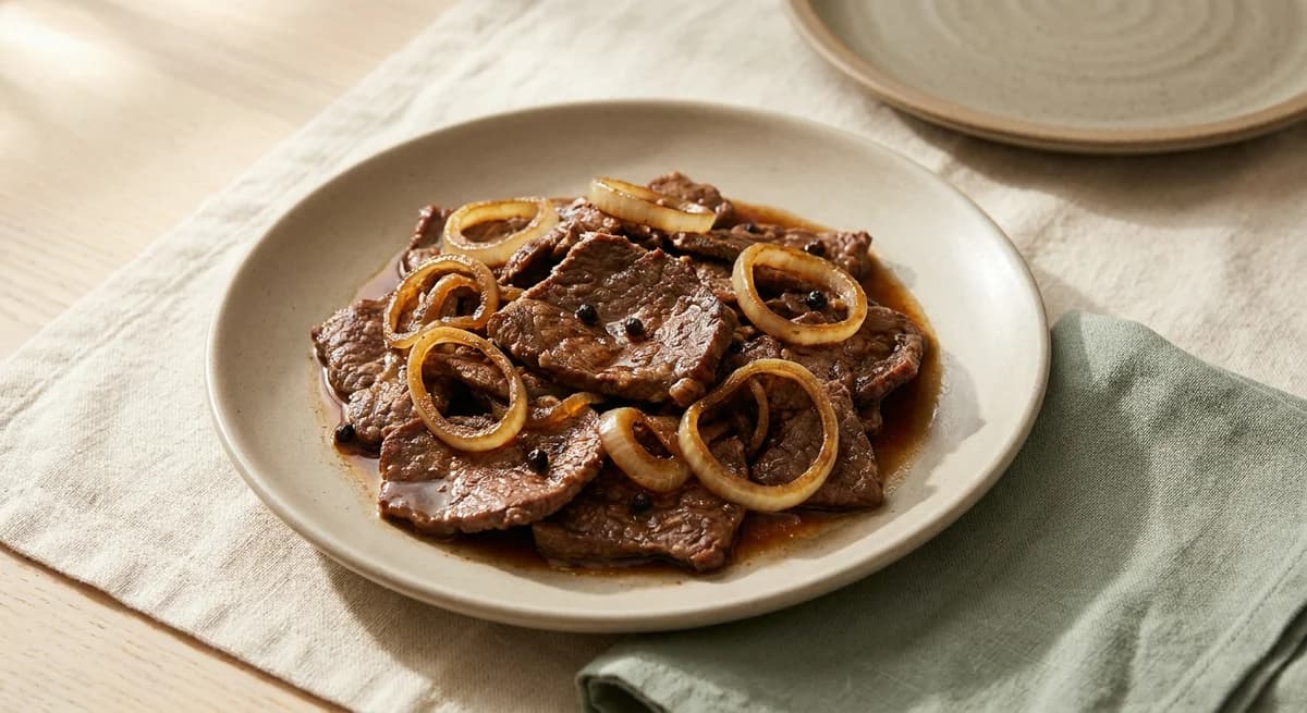 Tender Citrusy Filipino Bistek Recipe