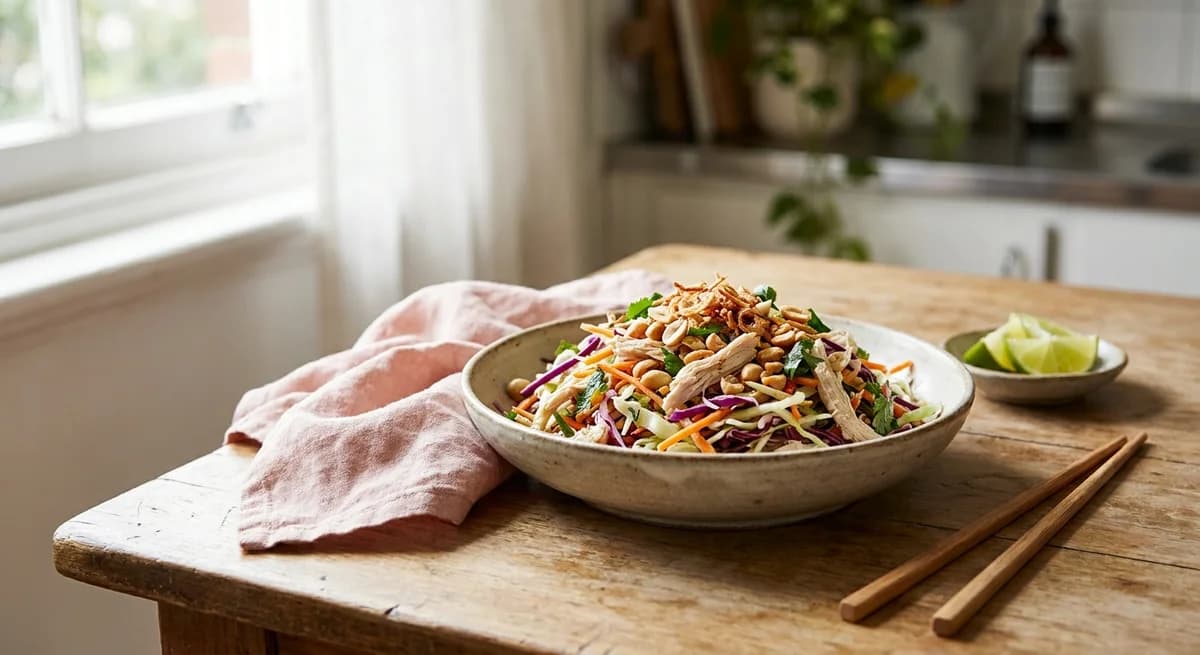 Zesty Vietnamese Chicken Salad with Crunchy Cabbage
